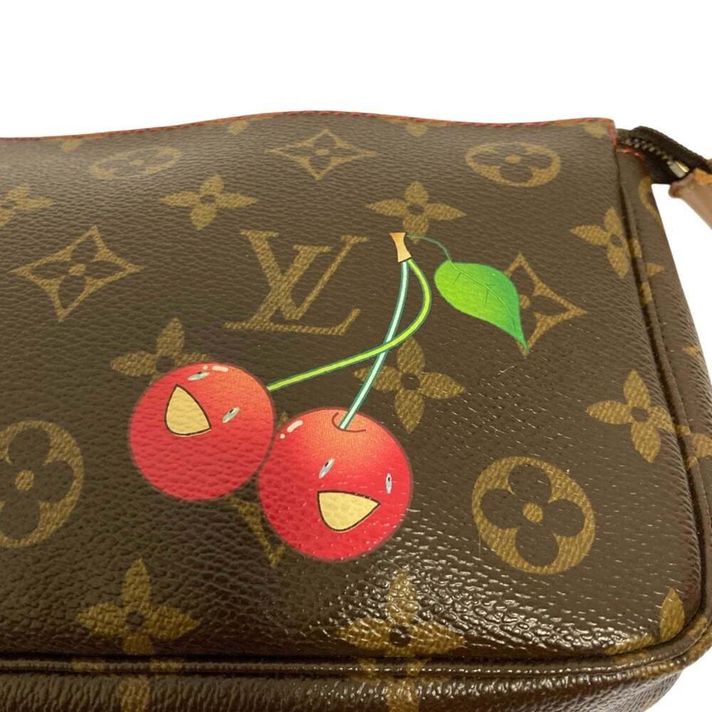 LOUIS VUITTON Authentic Brown Monogram Pochette Pouch - Picture 5 of 12